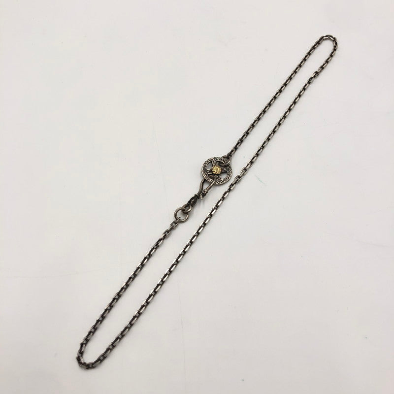 【中古品】【メンズ】 FIRST ARROW's ファーストアローズ K18付メディスンホイール付きチェーン アクセサリー ネックレスチェーン ネイティブジュエリー 191-250215-kk-04-tei カラー：シルバー/ゴールド 万代Net店