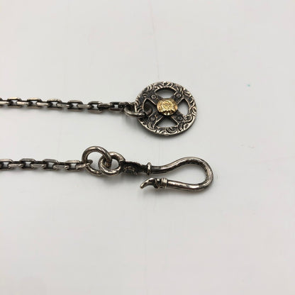 【中古品】【メンズ】 FIRST ARROW's ファーストアローズ K18付メディスンホイール付きチェーン アクセサリー ネックレスチェーン ネイティブジュエリー 191-250215-kk-04-tei カラー：シルバー/ゴールド 万代Net店