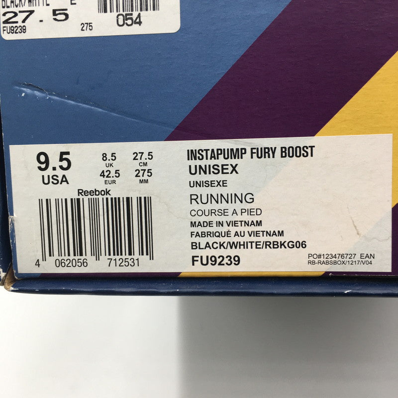 【中古品】【メンズ】 adidas アディダス × Reebok リーボック 別注 コラボ INSTA PUMP FURY BOOST FU9239 インスタ ポンプ フューリー ブースト スニーカー 靴 162-250621-kk-05-tei カラー：BLACK/WHITE 万代Net店