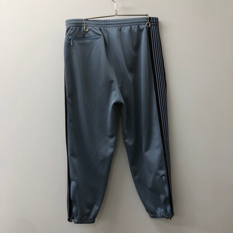 【中古品】【メンズ】 Needles ニードルス 22SS ZIPPED TRACK PANT - POLY SMOOTH KP223 ジップド トラックパンツ ボトムス ジャージ 151-250212-kk-49-tei サイズ：L カラー：SAX BLUE 万代Net店