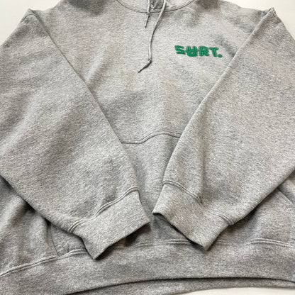 【中古品】【メンズ】 CHILLAX チラックス × SURF サート 別注コラボ LOGO HOODIE ロゴ フーディ 長袖 トップス プルオーバーパーカー 145-260720-sa-14-tei サイズ：XL カラー：グレー 万代Net店