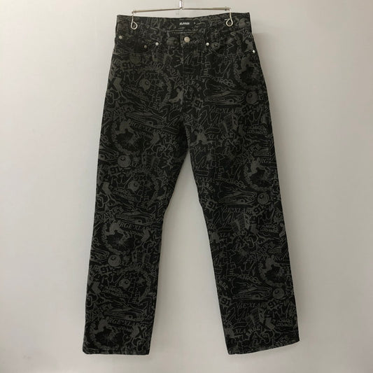 【中古品】【メンズ】 XLARGE エクストララージ 24AW DISCHARGE PRINT DENIM PANTS 101244031001 ディスチャージ プリント デニムパンツ ボトムス 153-250221-kk-15-tei サイズ：32 カラー：ブラック 万代Net店