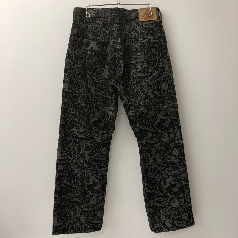 【中古品】【メンズ】 XLARGE エクストララージ 24AW DISCHARGE PRINT DENIM PANTS 101244031001 ディスチャージ プリント デニムパンツ ボトムス 153-250221-kk-15-tei サイズ：32 カラー：ブラック 万代Net店