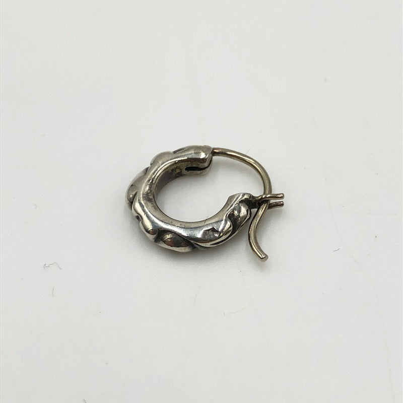 【中古品】【メンズ】 CHROME HEARTS クロムハーツ HOOP SCROLL TINY 2358-304-6001-9100 タイニースクロールフープピアス アクセサリー 190-250215-kk-06-tei カラー：シルバー 万代Net店