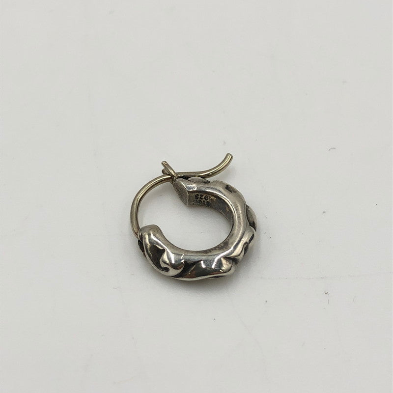 【中古品】【メンズ】 CHROME HEARTS クロムハーツ HOOP SCROLL TINY 2358-304-6001-9100 タイニースクロールフープピアス アクセサリー 190-250215-kk-06-tei カラー：シルバー 万代Net店