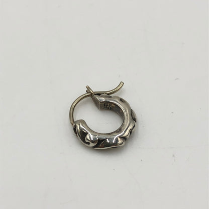 【中古品】【メンズ】 CHROME HEARTS クロムハーツ HOOP SCROLL TINY 2358-304-6001-9100 タイニースクロールフープピアス アクセサリー 190-250215-kk-06-tei カラー：シルバー 万代Net店