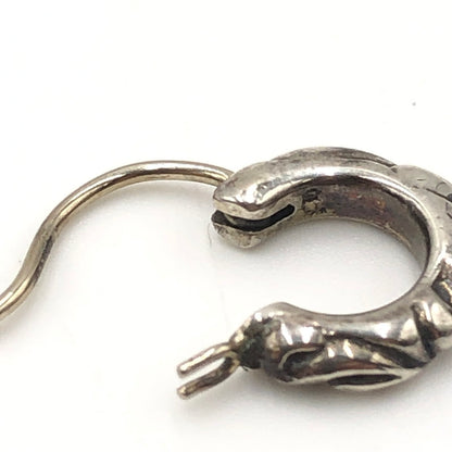 【中古品】【メンズ】 CHROME HEARTS クロムハーツ HOOP SCROLL TINY 2358-304-6001-9100 タイニースクロールフープピアス アクセサリー 190-250215-kk-06-tei カラー：シルバー 万代Net店