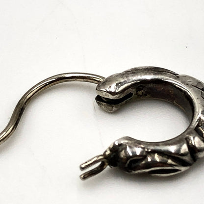 【中古品】【メンズ】 CHROME HEARTS クロムハーツ HOOP SCROLL TINY 2358-304-6001-9100 タイニースクロールフープピアス アクセサリー 190-250215-kk-06-tei カラー：シルバー 万代Net店