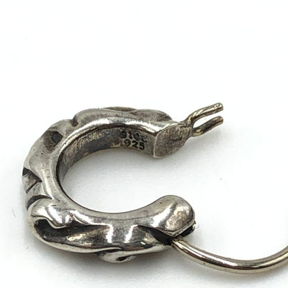 【中古品】【メンズ】 CHROME HEARTS クロムハーツ HOOP SCROLL TINY 2358-304-6001-9100 タイニースクロールフープピアス アクセサリー 190-250215-kk-06-tei カラー：シルバー 万代Net店