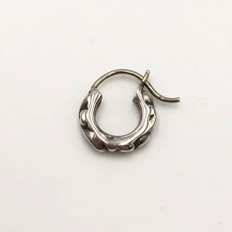 【中古品】【メンズ】 CHROME HEARTS クロムハーツ HOOP SCROLL TINY 2358-304-6001-9100 タイニースクロールフープピアス アクセサリー 190-250215-kk-06-tei カラー：シルバー 万代Net店