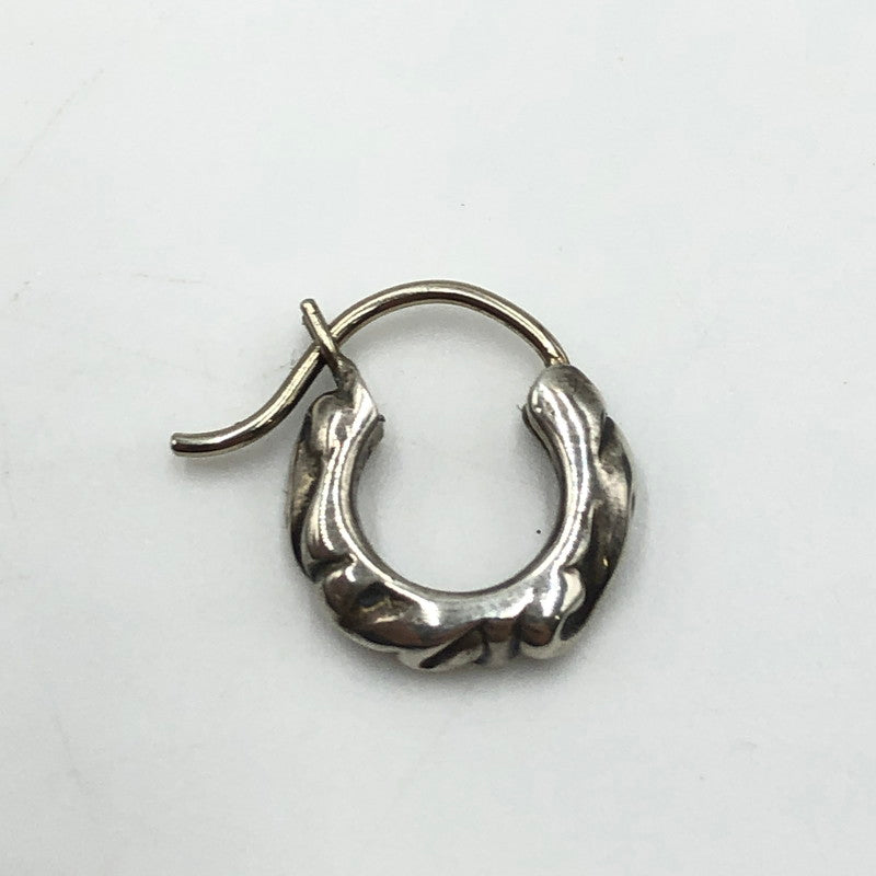 【中古品】【メンズ】 CHROME HEARTS クロムハーツ HOOP SCROLL TINY 2358-304-6001-9100 タイニースクロールフープピアス アクセサリー 190-250215-kk-06-tei カラー：シルバー 万代Net店