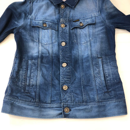 【中古品】【メンズ】 G-STAR RAW ジースターロウ SLIM TAILOR JKT 82611B 5189 71 スリムテーラージャケット ライトアウター デニムジャケット 141-250421-kk-05-tei サイズ：M カラー：インディゴ 万代Net店