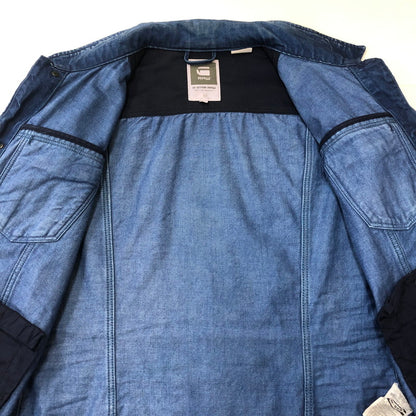 【中古品】【メンズ】 G-STAR RAW ジースターロウ SLIM TAILOR JKT 82611B 5189 71 スリムテーラージャケット ライトアウター デニムジャケット 141-250421-kk-05-tei サイズ：M カラー：インディゴ 万代Net店