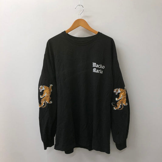 【中古品】【メンズ】 WACKO MARIA ワコマリア 23SS TIM LEHI / CREW NECK LONG SLEEVE T-SHIRT (TYPE-1) 23SS-WMT-LT02 ティム・リーハイ クルーネック ロングスリーブ Tシャツ 長袖 トップス 140-250212-kk-31-tei サイズ：XL カラー：ブラック 万代Net店