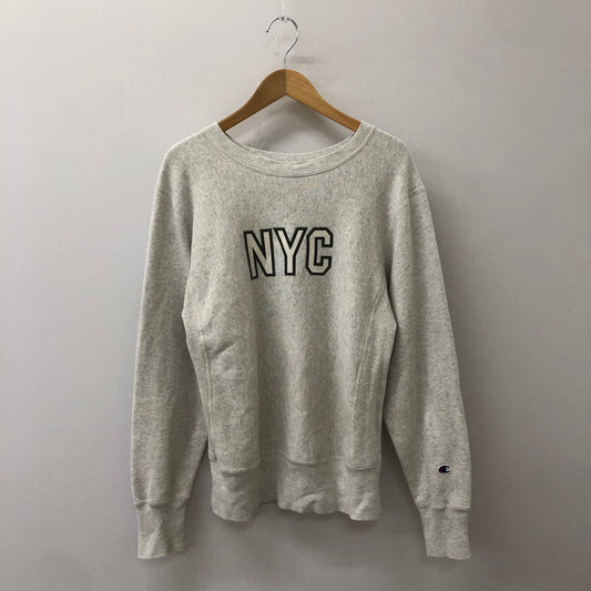 【中古品】【メンズ】 Champion チャンピオン REVERSE WEAVE CREWNECK SWEAT C8-E026 リバースウィーブ クルーネックスウェット トップス トレーナー 復刻 145-250309-kk-10-tei サイズ：M カラー：グレー 万代Net店