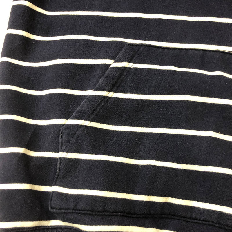 【中古品】【メンズ】 Polo by Ralph Lauren ポロバイラルフローレン PULLOVER BORDER PARKA プルオーバー ボーダー パーカー 長袖 トップス 147-250621-yo-23-tei サイズ：L カラー：ネイビー 万代Net店