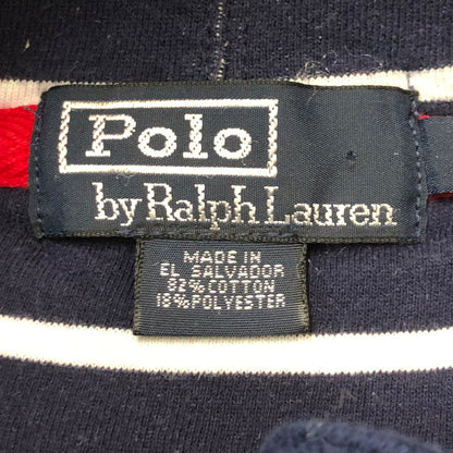 【中古品】【メンズ】 Polo by Ralph Lauren ポロバイラルフローレン PULLOVER BORDER PARKA プルオーバー ボーダー パーカー 長袖 トップス 147-250621-yo-23-tei サイズ：L カラー：ネイビー 万代Net店