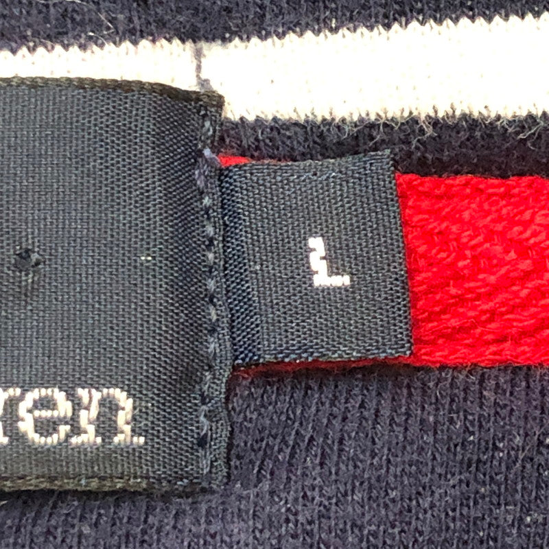 【中古品】【メンズ】 Polo by Ralph Lauren ポロバイラルフローレン PULLOVER BORDER PARKA プルオーバー ボーダー パーカー 長袖 トップス 147-250621-yo-23-tei サイズ：L カラー：ネイビー 万代Net店