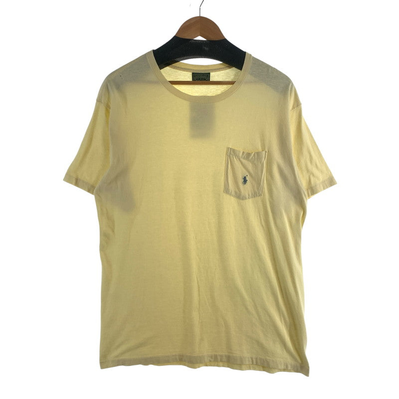 【中古品】【メンズ】 POLO COUNTRY RALPH LAUREN ポロカントリーラルフローレン ポケット半袖Tシャツ カットソー ブランド 古着 147-260725-gm-29-fuzh サイズ：M カラー：イエロー 万代Net店