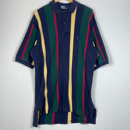 【中古品】【メンズ】 RALPH LAUREN ラルフ ローレン LAGER SHIRT ラガー シャツ 半袖 トップス 147-260801-sa-11-tei サイズ：L カラー：ストライプ 万代Net店