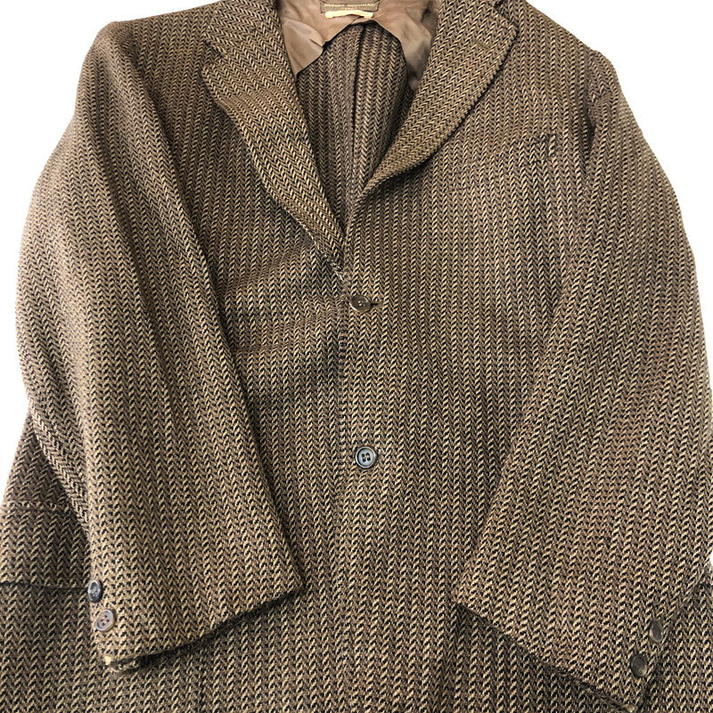 【中古品】【メンズ】 Brooks Brothers ブルックスブラザーズ HARRIS TWEED JACKET ハリス ツイード ジャケット ライトアウター 147-251021-ks-19-tei サイズ：不明 カラー：ブラウン 万代Net店