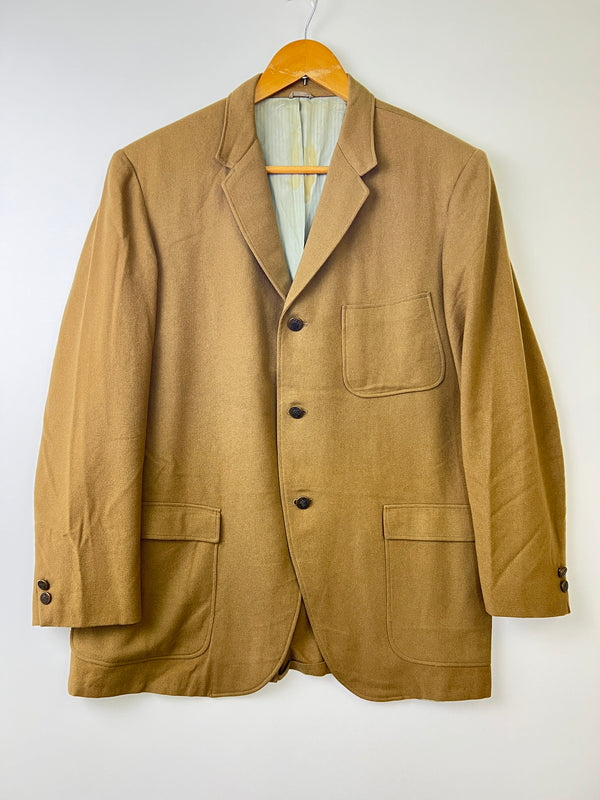【中古品】【メンズ】 HANDWICK ハンドウィック WOOL JACKET ウールジャケット アウター ヴィンテージ 145-260921-AS-5-hon サイズ：下記参照 カラー：カーキ(ベージュ系) 万代Net店