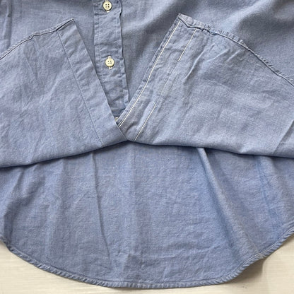 【現状渡し品】【メンズ】 POLO COUNTRY RALPHLAUREN ポロ カントリー ラルフローレン S/S BUTTON DOWN SHIRT ショートスリーブ ボタン ダウン シャツ 半袖 トップス 147-260714-sa-07-tei サイズ：M カラー：ブルー系 万代Net店