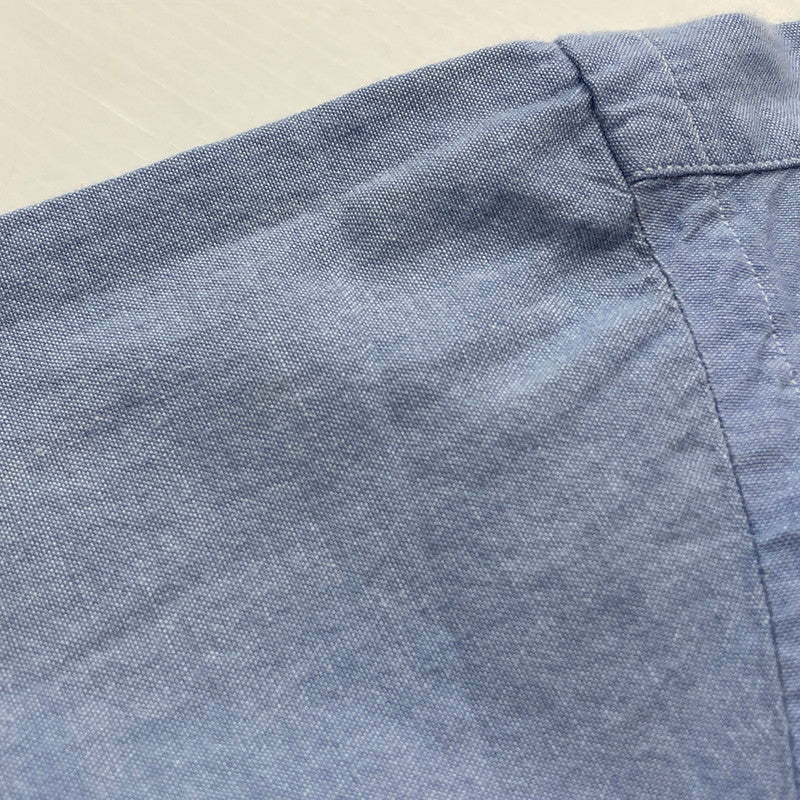 【現状渡し品】【メンズ】 POLO COUNTRY RALPHLAUREN ポロ カントリー ラルフローレン S/S BUTTON DOWN SHIRT ショートスリーブ ボタン ダウン シャツ 半袖 トップス 147-260714-sa-07-tei サイズ：M カラー：ブルー系 万代Net店