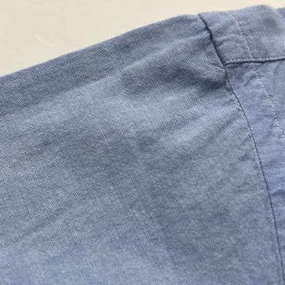 【現状渡し品】【メンズ】 POLO COUNTRY RALPHLAUREN ポロ カントリー ラルフローレン S/S BUTTON DOWN SHIRT ショートスリーブ ボタン ダウン シャツ 半袖 トップス 147-260714-sa-07-tei サイズ：M カラー：ブルー系 万代Net店