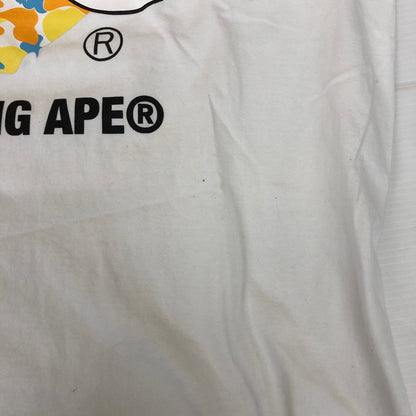 【中古品】【メンズ】 A BATHING APE アベイシングエイプ BAPE STORE SAPPORO XXV APE HEAD TEE ベイプストア サッポロ XXV エイプヘッド Tシャツ 半袖 トップス 142-250213-kk-10-tei サイズ：2XL カラー：ホワイト 万代Net店