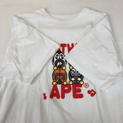 【中古品】【メンズ】 A BATHING APE アベイシングエイプ CLASSIC MILO SHARK #2 TEE 002TEH801014M クラシックマイロ シャーク Tシャツ 半袖 トップス 142-250213-kk-12-tei サイズ：2XL カラー：ホワイト 万代Net店