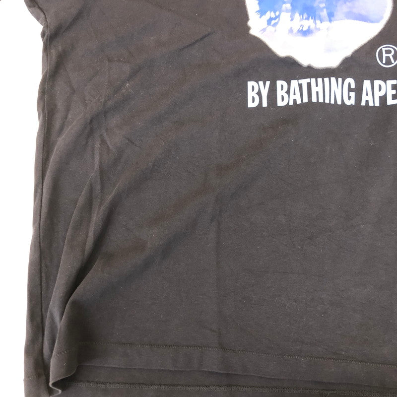 【中古品】【メンズ】 A BATHING APE アベイシングエイプ PAINTING RELAXED FIT GRAPHIC T-SHIRT 001TEK801305M ペインティング リラックスドフィット グラフィックTシャツ 半袖 トップス 142-250213-kk-16-tei サイズ：XL カラー：ブラック 万代Net店