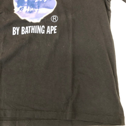 【中古品】【メンズ】 A BATHING APE アベイシングエイプ PAINTING RELAXED FIT GRAPHIC T-SHIRT 001TEK801305M ペインティング リラックスドフィット グラフィックTシャツ 半袖 トップス 142-250213-kk-16-tei サイズ：XL カラー：ブラック 万代Net店