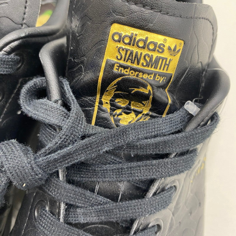 【中古品】【メンズ】 A BATHING APE × ADIDAS ア ベイシング エイプ × アディダス STAN SMITH スタンスミス IG1116 スニーカー 161-260505-nm-15-tei サイズ：28.5cm カラー：ブラック 万代Net店