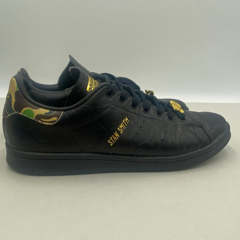 【中古品】【メンズ】 A BATHING APE × ADIDAS ア ベイシング エイプ × アディダス STAN SMITH スタンスミス IG1116 スニーカー 161-260505-nm-15-tei サイズ：28.5cm カラー：ブラック 万代Net店