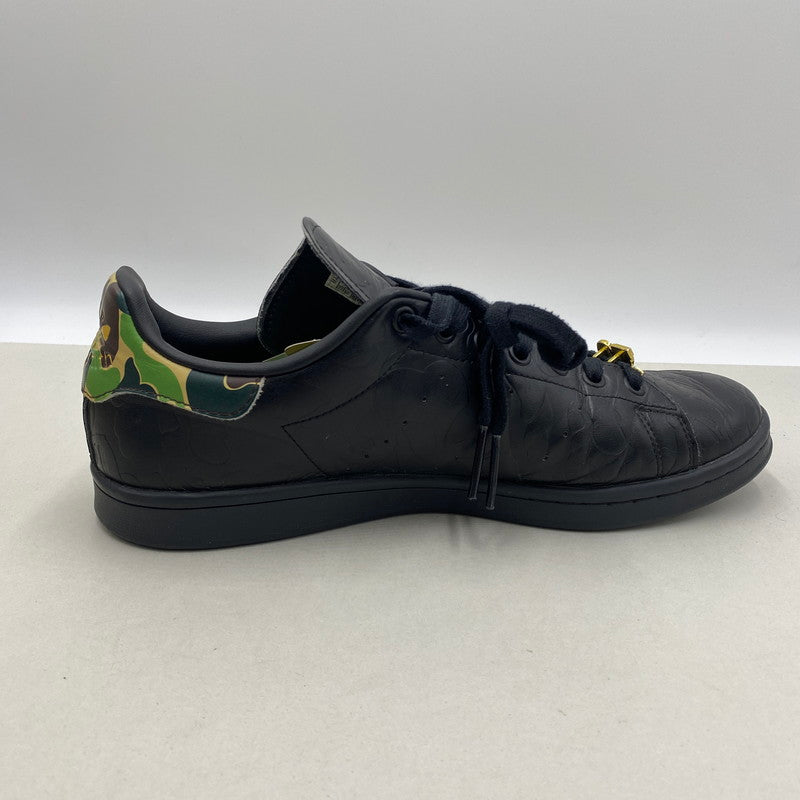 【中古品】【メンズ】 A BATHING APE × ADIDAS ア ベイシング エイプ × アディダス STAN SMITH スタンスミス IG1116 スニーカー 161-260505-nm-15-tei サイズ：28.5cm カラー：ブラック 万代Net店
