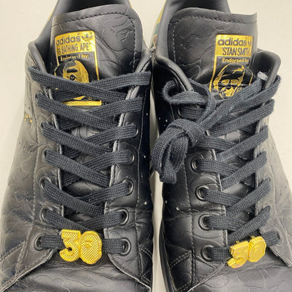 【中古品】【メンズ】 A BATHING APE × ADIDAS ア ベイシング エイプ × アディダス STAN SMITH スタンスミス IG1116 スニーカー 161-260505-nm-15-tei サイズ：28.5cm カラー：ブラック 万代Net店