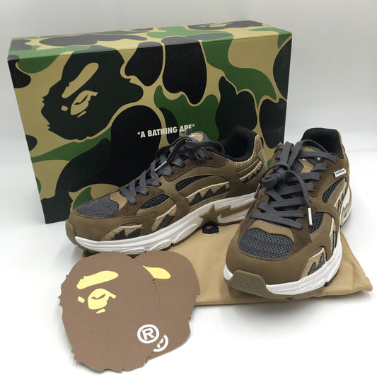 【中古品】【メンズ】 A BATHING APE アベイシングエイプ SHARK STA #2 MX91308 シャークスタ スニーカー 靴 162-250621-kk-14-tei カラー：BEIGE 万代Net店