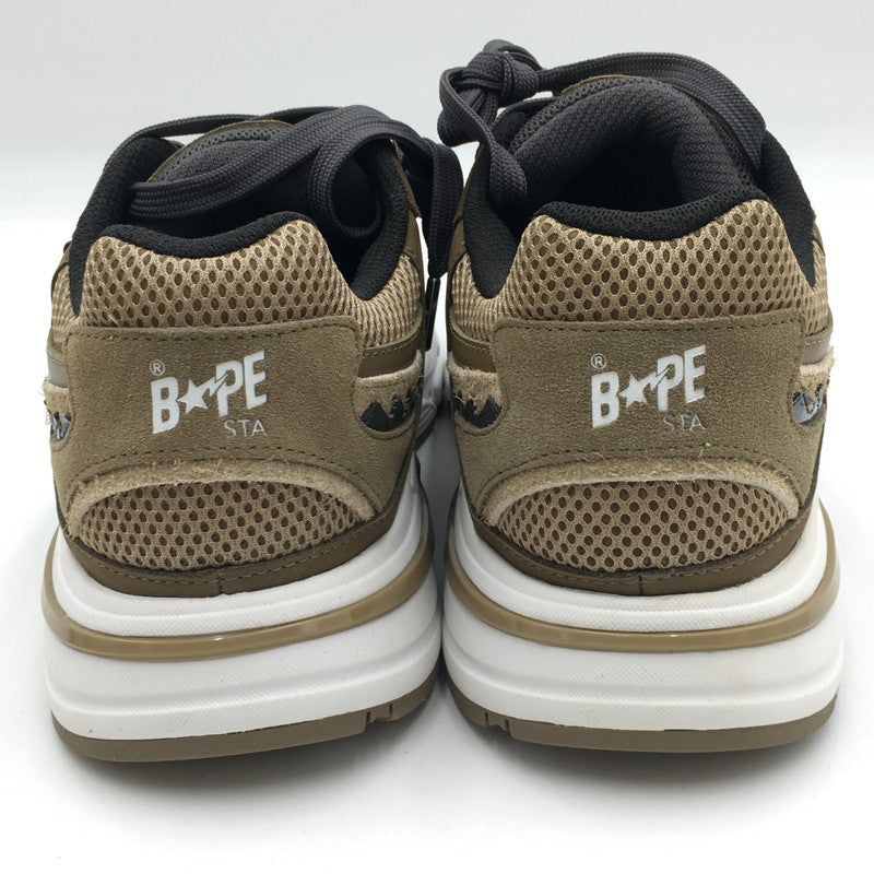 【中古品】【メンズ】 A BATHING APE アベイシングエイプ SHARK STA #2 MX91308 シャークスタ スニーカー 靴 162-250621-kk-14-tei カラー：BEIGE 万代Net店