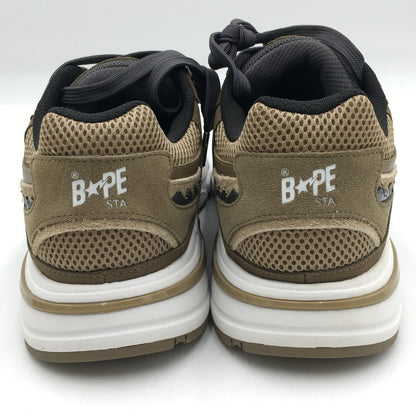 【中古品】【メンズ】 A BATHING APE アベイシングエイプ SHARK STA #2 MX91308 シャークスタ スニーカー 靴 162-250621-kk-14-tei カラー：BEIGE 万代Net店