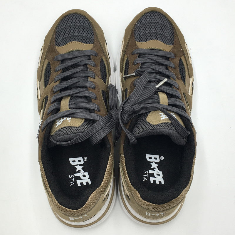 【中古品】【メンズ】 A BATHING APE アベイシングエイプ SHARK STA #2 MX91308 シャークスタ スニーカー 靴 162-250621-kk-14-tei カラー：BEIGE 万代Net店