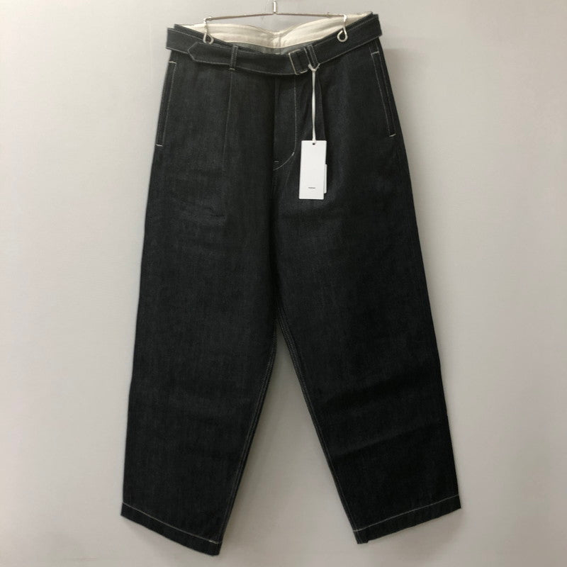 【中古美品】【メンズ】  GRAPHPAPER グラフペーパー 24AW SALVAGE DENIM BELTED PANTS GU243-40192RB サルベージ デニム ベルテッドパンツ ボトムス 151-250213-kk-01-tei サイズ：3 カラー：RIGID 万代Net店