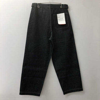 【中古美品】【メンズ】  GRAPHPAPER グラフペーパー 24AW SALVAGE DENIM BELTED PANTS GU243-40192RB サルベージ デニム ベルテッドパンツ ボトムス 151-250213-kk-01-tei サイズ：3 カラー：RIGID 万代Net店