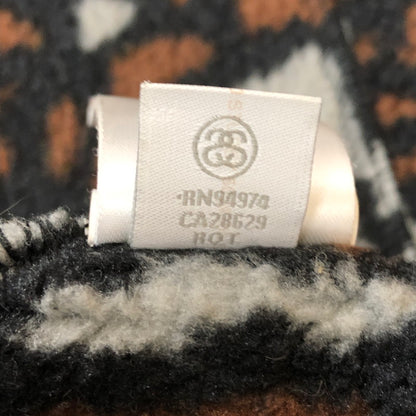 【中古品】【メンズ】 STUSSY ステューシー TREE BARK FLEECE JACKET 118341 ツリー バーク フリースジャケット アウター 142-250213-kk-20-tei サイズ：L カラー：BROWN×BLACK 万代Net店