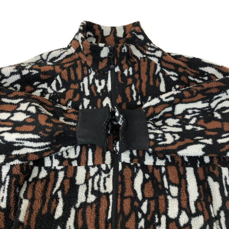 【中古品】【メンズ】 STUSSY ステューシー TREE BARK FLEECE JACKET 118341 ツリー バーク フリースジャケット アウター 142-250213-kk-20-tei サイズ：L カラー：BROWN×BLACK 万代Net店