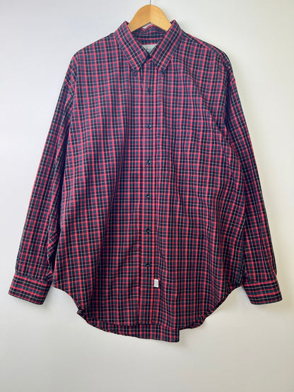 【中古品】【メンズ】 MARVINE PONTIAK SHIRTS MAKERS マービンポンティアックシャツメーカーズ MPSM-1902S ボタンダウン長袖シャツ ロングスリーブ チェックシャツ 147-260924-AS-3-hon サイズ：ONE SIZE カラー：レッド系/チェック 万代Net店