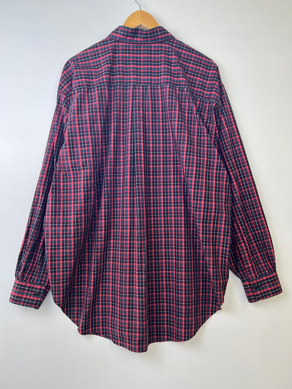 【中古品】【メンズ】 MARVINE PONTIAK SHIRTS MAKERS マービンポンティアックシャツメーカーズ MPSM-1902S ボタンダウン長袖シャツ ロングスリーブ チェックシャツ 147-260924-AS-3-hon サイズ：ONE SIZE カラー：レッド系/チェック 万代Net店
