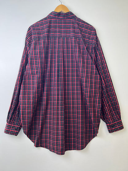 【中古品】【メンズ】 MARVINE PONTIAK SHIRTS MAKERS マービンポンティアックシャツメーカーズ MPSM-1902S ボタンダウン長袖シャツ ロングスリーブ チェックシャツ 147-260924-AS-3-hon サイズ：ONE SIZE カラー：レッド系/チェック 万代Net店