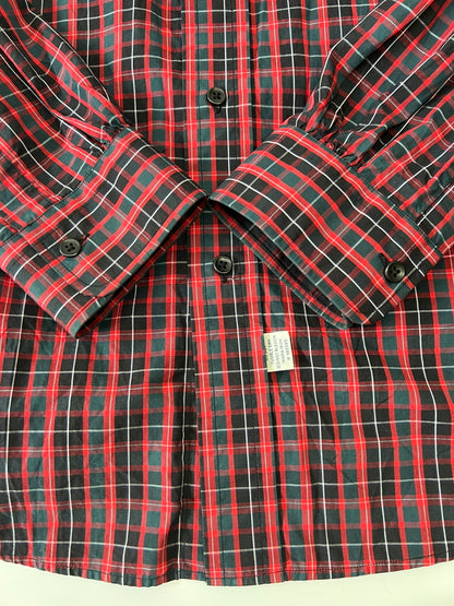 【中古品】【メンズ】 MARVINE PONTIAK SHIRTS MAKERS マービンポンティアックシャツメーカーズ MPSM-1902S ボタンダウン長袖シャツ ロングスリーブ チェックシャツ 147-260924-AS-3-hon サイズ：ONE SIZE カラー：レッド系/チェック 万代Net店