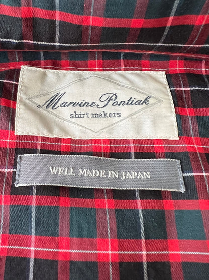 【中古品】【メンズ】 MARVINE PONTIAK SHIRTS MAKERS マービンポンティアックシャツメーカーズ MPSM-1902S ボタンダウン長袖シャツ ロングスリーブ チェックシャツ 147-260924-AS-3-hon サイズ：ONE SIZE カラー：レッド系/チェック 万代Net店